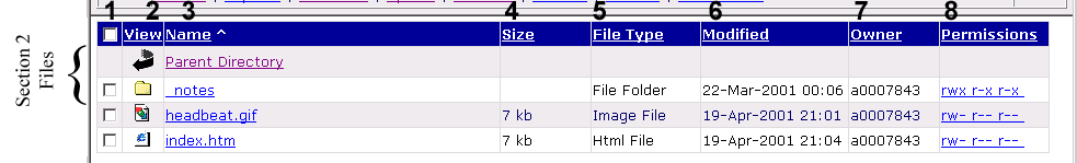 Sample file list