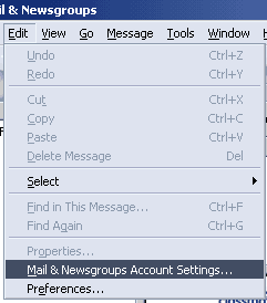 Edit the settings of the Mail accounts.